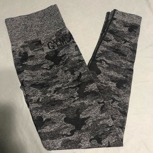 Black Camo Gymshark Leggings S